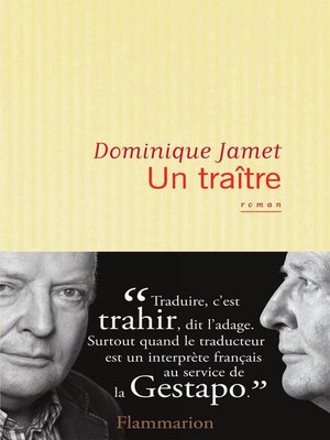cover image of Un traître